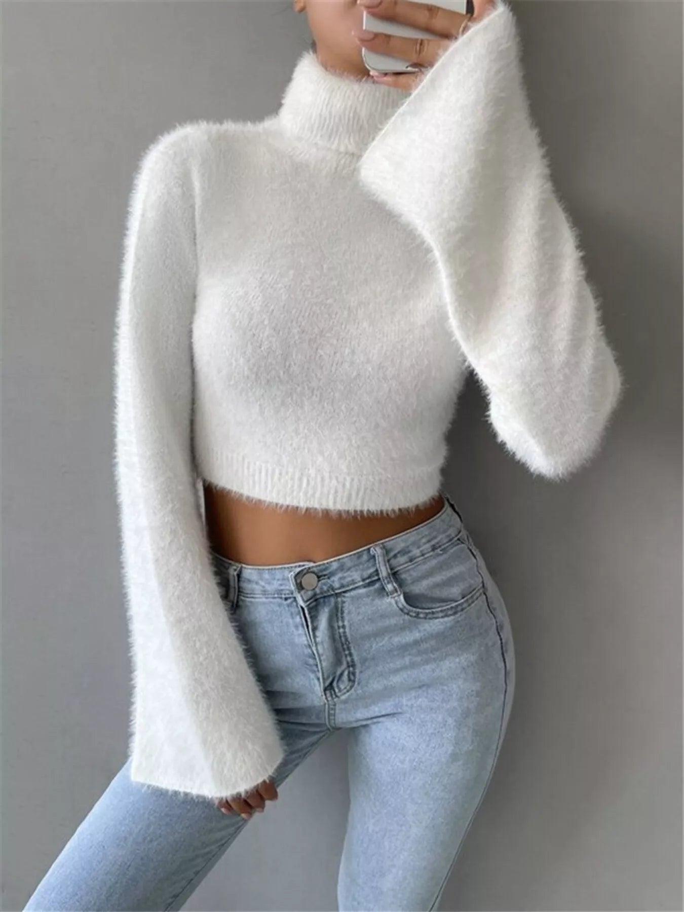 Ernestina | Suéter Cuello Alto Flare