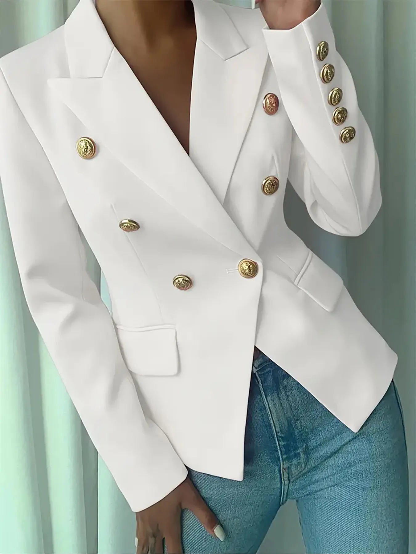 Melissa | Blazer Cuello Solapa con Botones