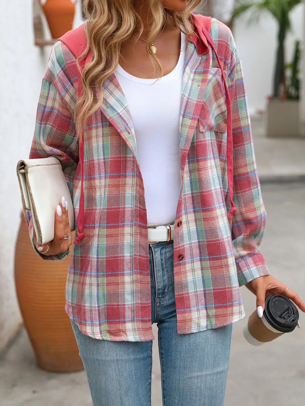 Francisca | Chaqueta con Capucha - Gris