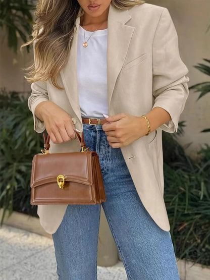 Heidi | Blazer con Bolsillos Cuello Solapa