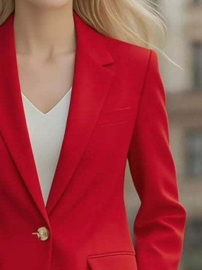 Débora | Blazer Cuello Solapa Un Botón Elegante