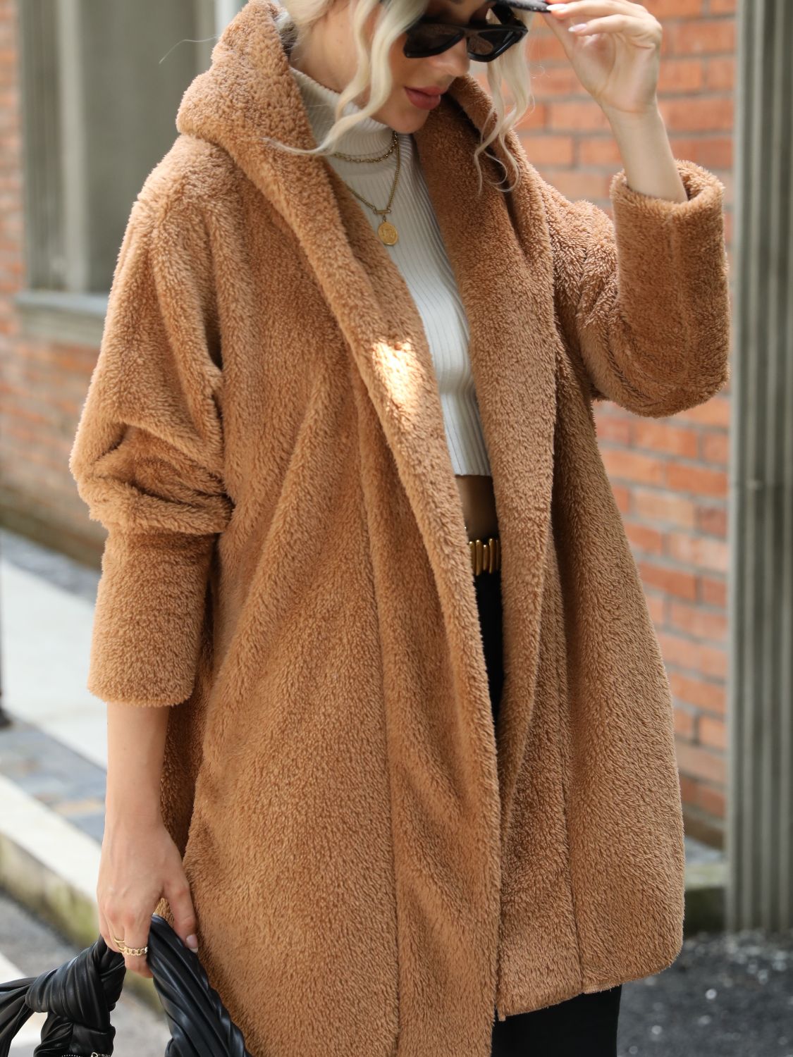 Roxana | Chaqueta con Capucha - Caramelo