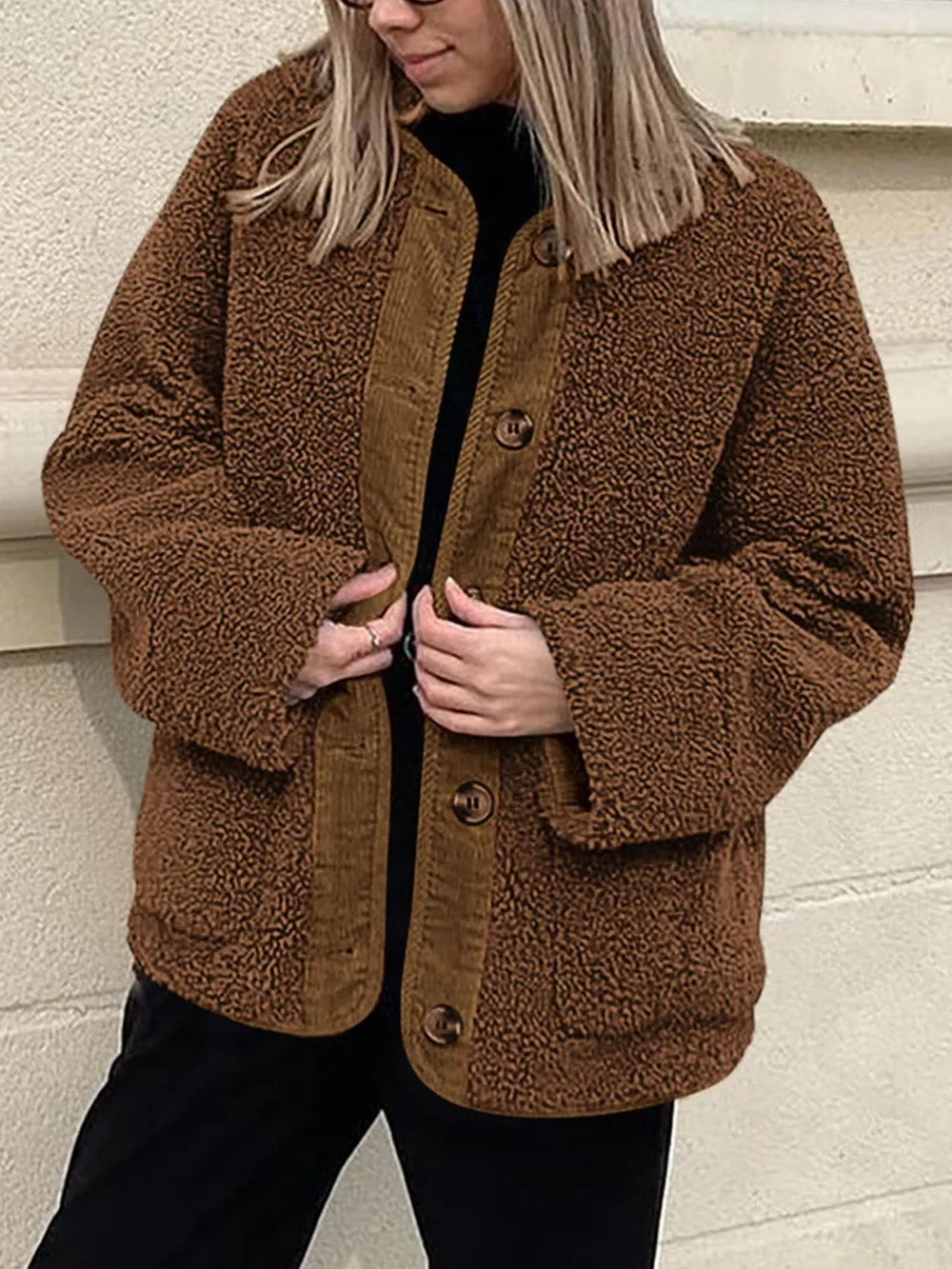 Regina | Chaqueta Sherpa Suave - Crema