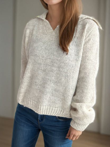 Amber | Suéter Cuello Camisero Manga Larga