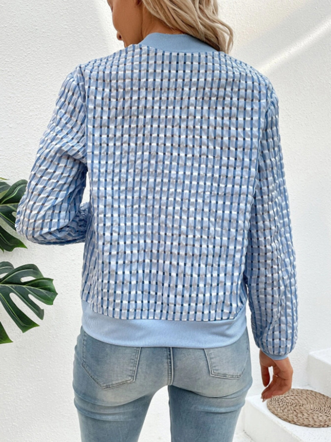 Ámbar | Chaqueta Polar Zip - Blanco