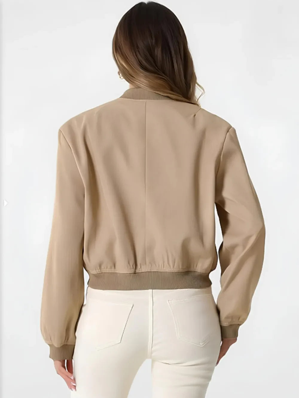 Eliana | Chaqueta con Bolsillos - Tostado