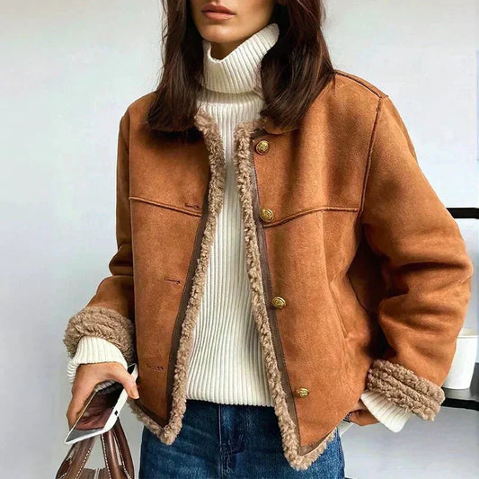 Sierra | Chaqueta Camel con Borrego