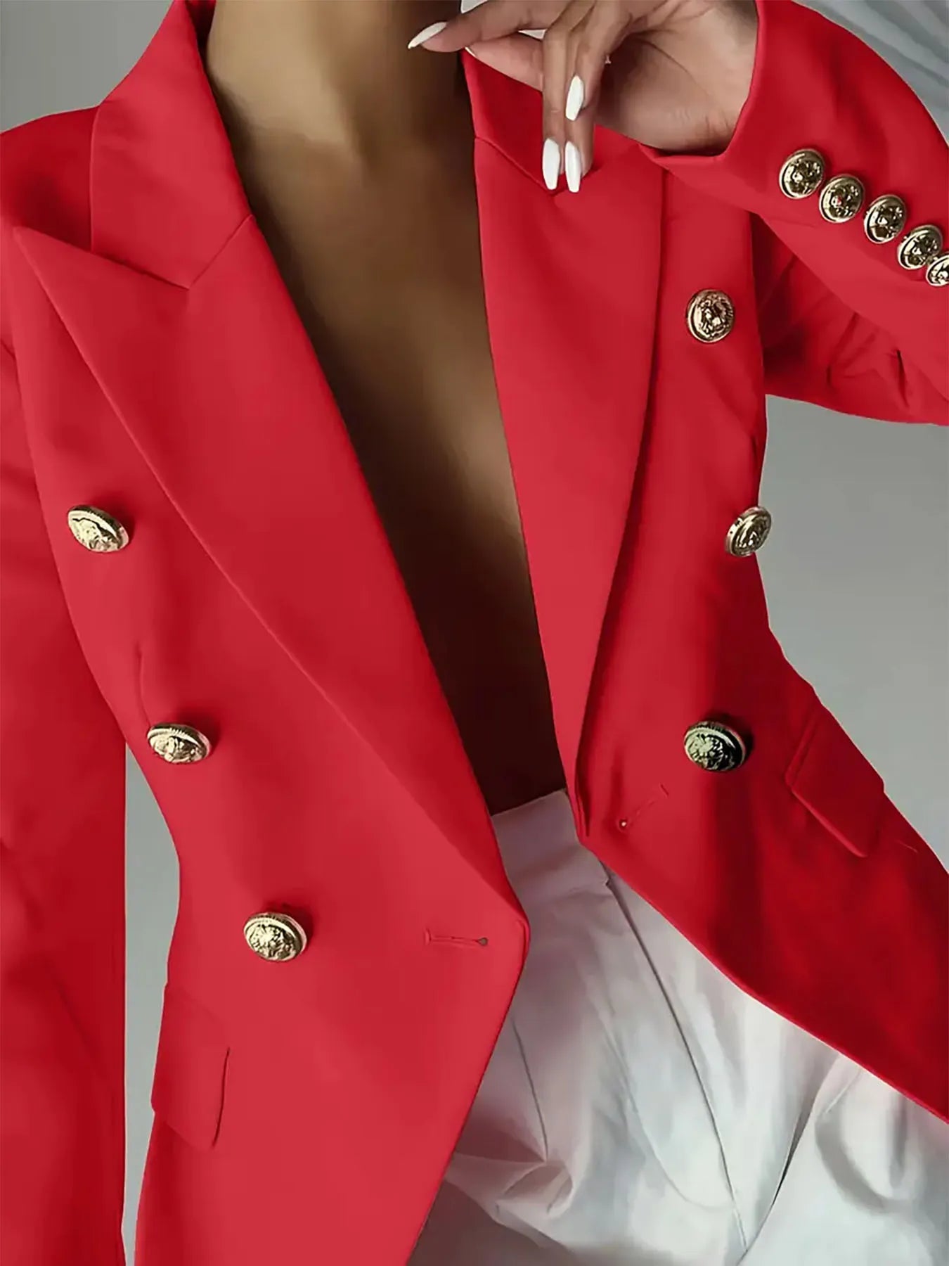 Melissa | Blazer Cuello Solapa con Botones