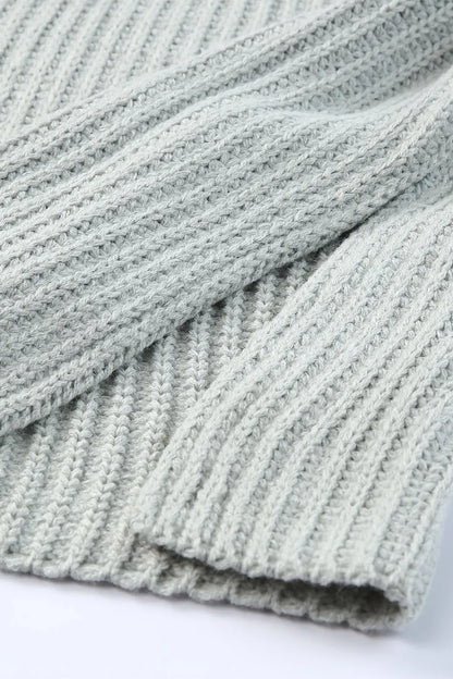Dina | Suéter Side Con Abertura Cuello Barco Manga Larga