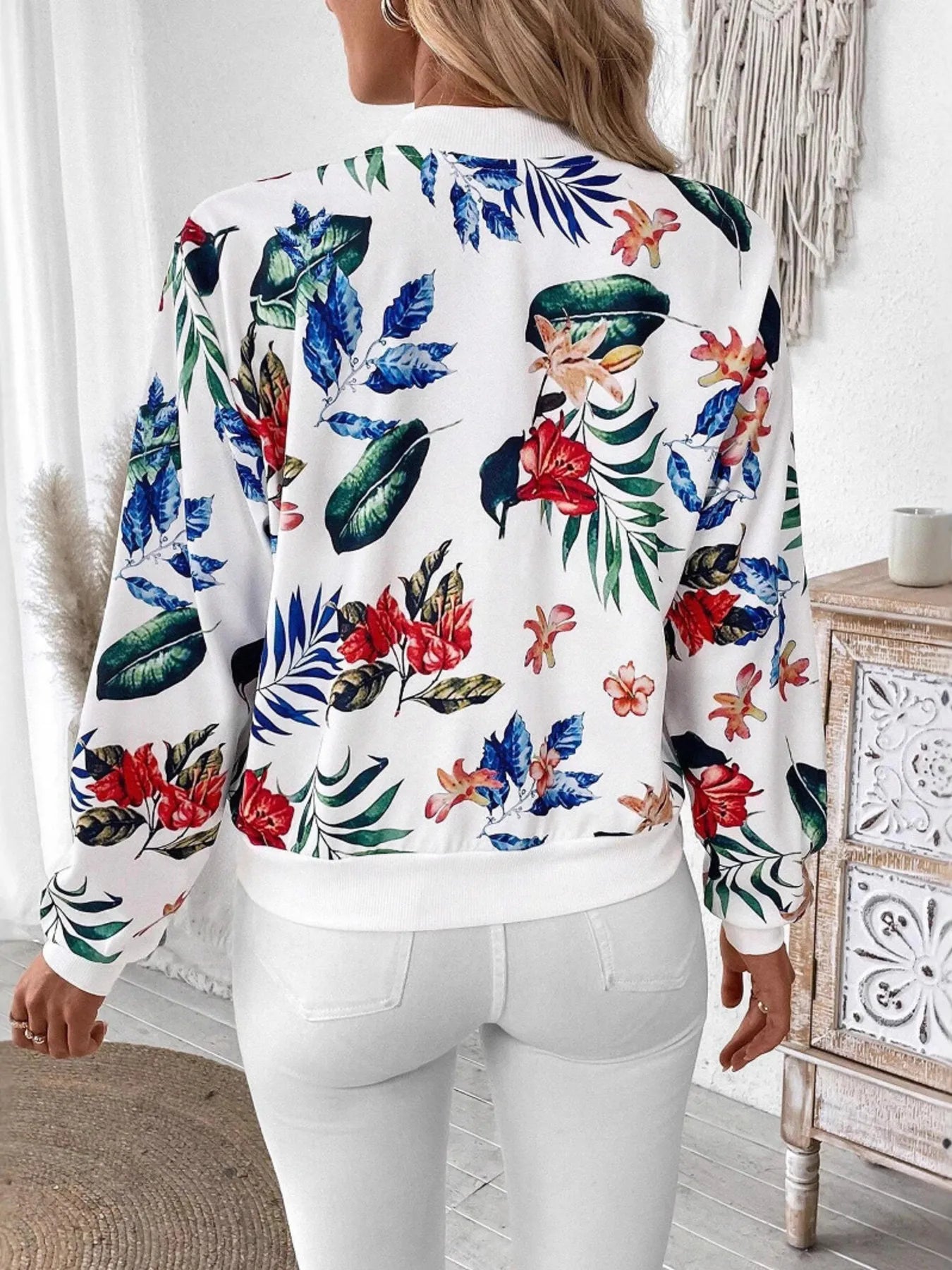 Estela | Chaqueta Polar Zip - Floral