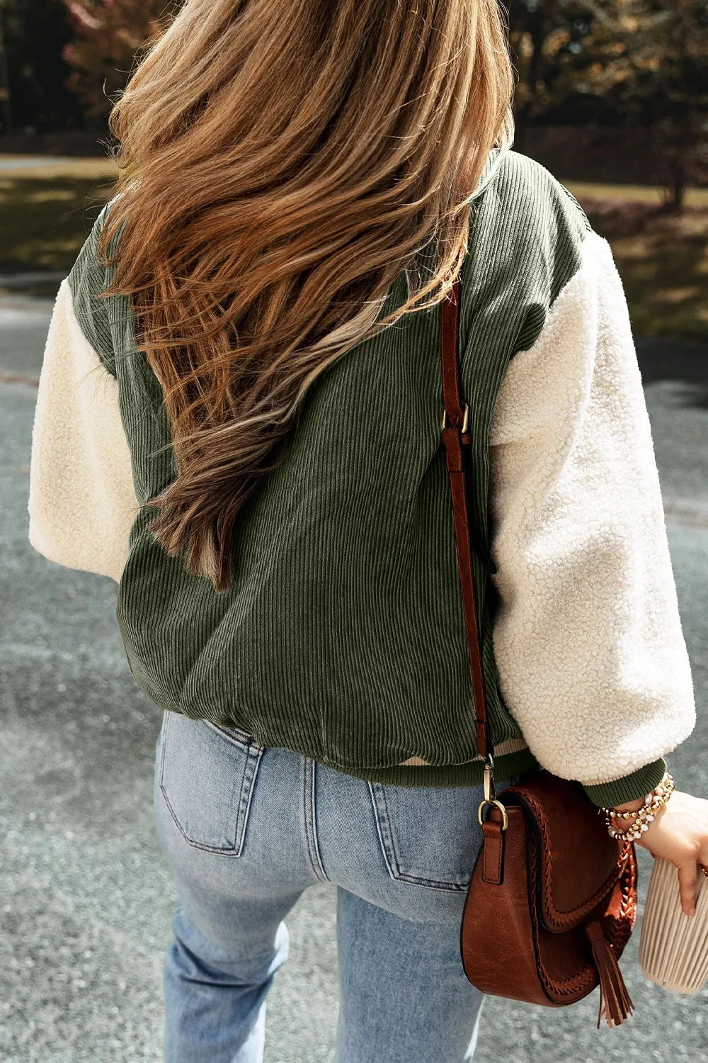 Cristina | Chaqueta Cuello Estructurado - Moss