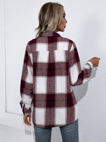 Yolanda | Chaqueta Cuadros Clásica - Dorado