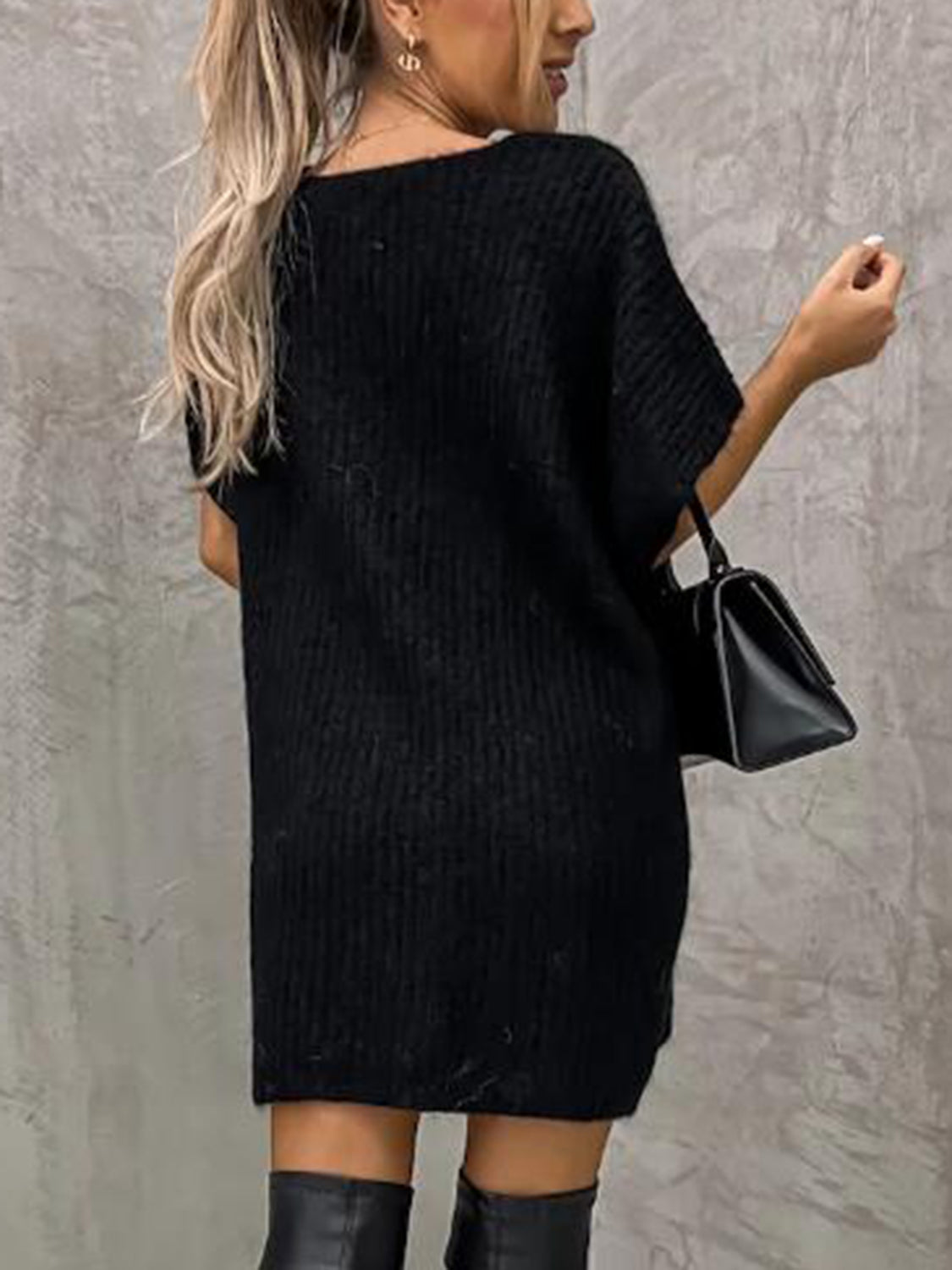 Fanny | Suéter Escote V Manga Corta With Pockets