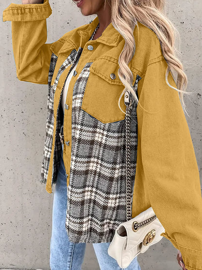 Renata | Chaqueta Cuadros Clásica - Negro