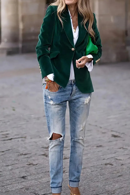 Elsa | Blazer Manga Larga Un Botón