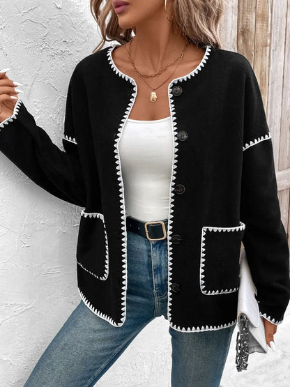 Magdalena | Chaqueta con Bolsillos - Negro