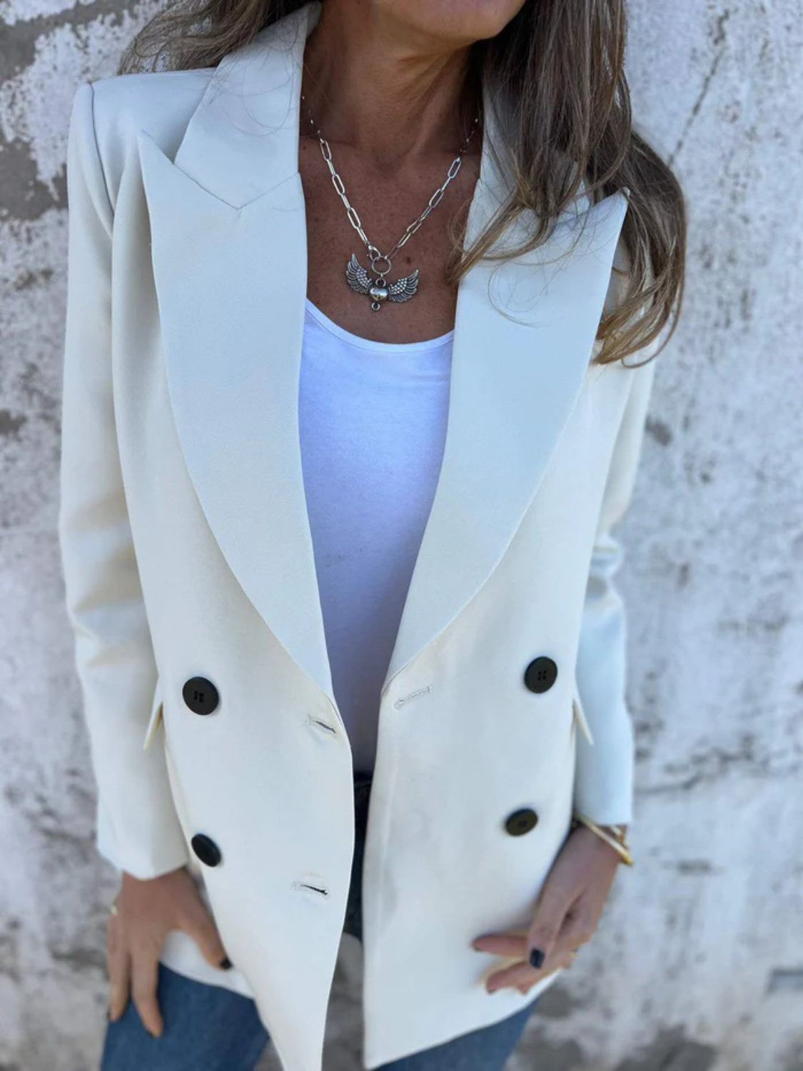 Anabel | Blazer Cuello Estructurado Manga Larga