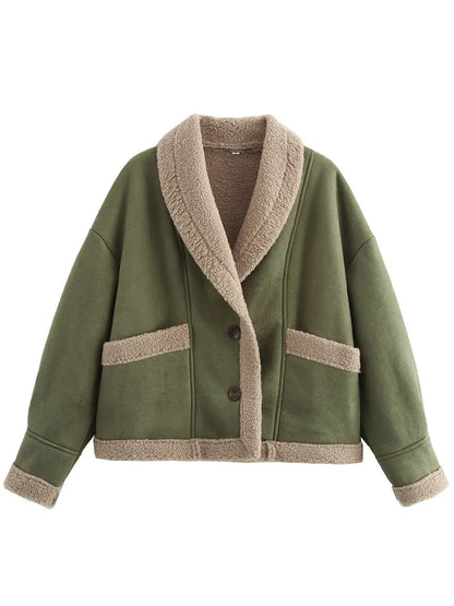 Consuelo | Chaqueta Cuello Estructurado - Ocre