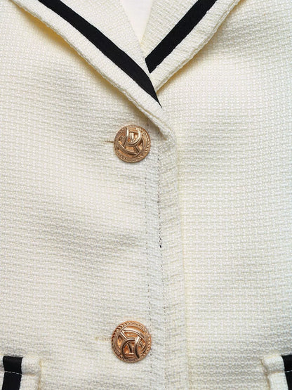 Carolina | Blazer con Ribete de Contraste