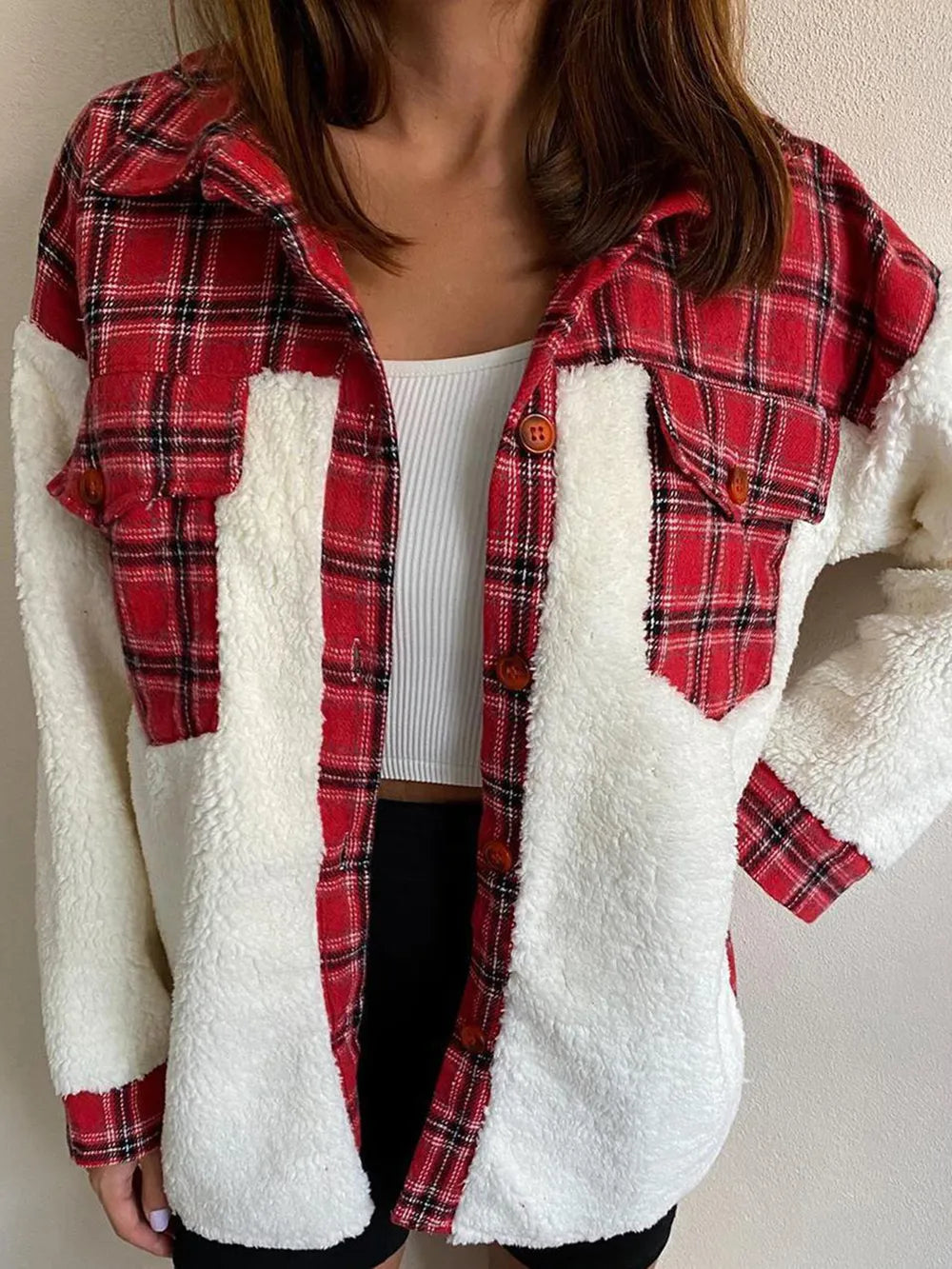 Isadora | Chaqueta Botonera Chic - Deep Rojo