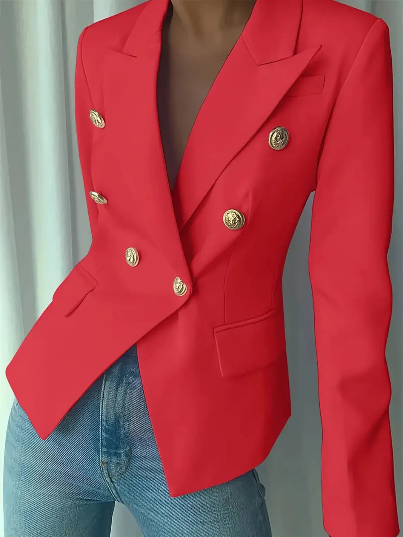 Melissa | Blazer Cuello Solapa con Botones