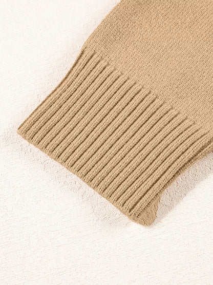Amada | Suéter Center Seam Hombros Caídos Pullover Solid