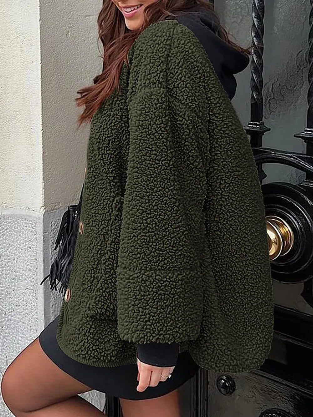Regina | Chaqueta Sherpa Suave - Crema