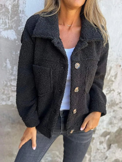 Victoria | Chaqueta Botonera Chic - Negro