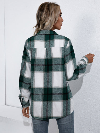 Yolanda | Chaqueta Cuadros Clásica - Dorado
