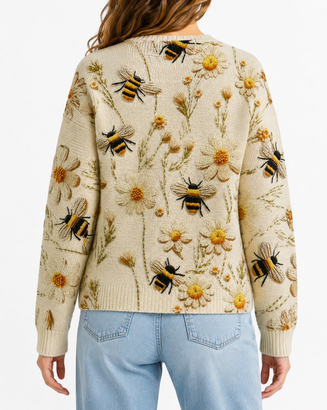 Abeja | Suéter Nórdico Bordado