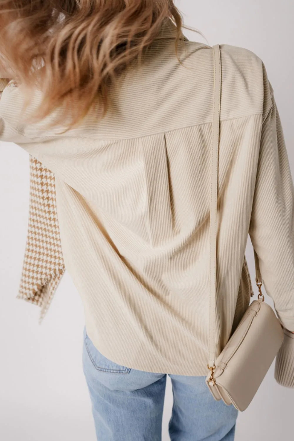 Luz | Chaqueta Pata de Gallo - Beige
