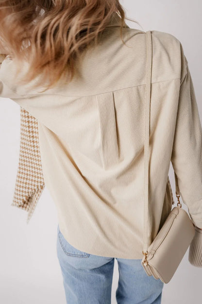 Luz | Chaqueta Pata de Gallo - Beige