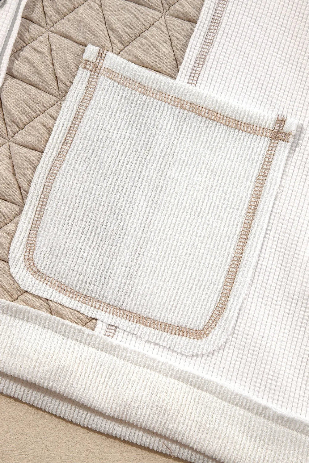 Macarena | Chaqueta Color Block - Blanco