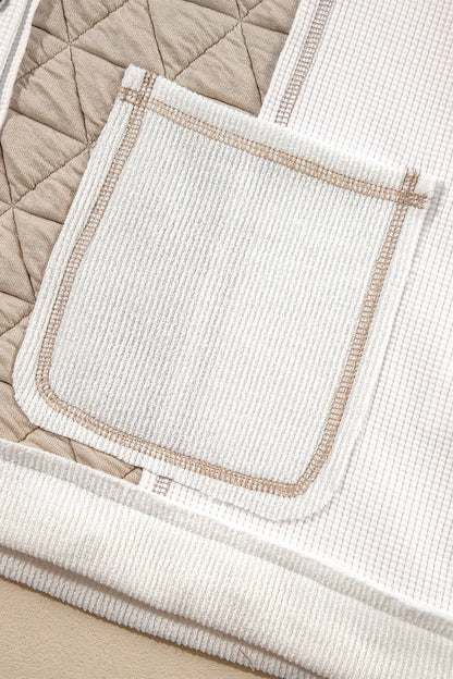 Macarena | Chaqueta Color Block - Blanco