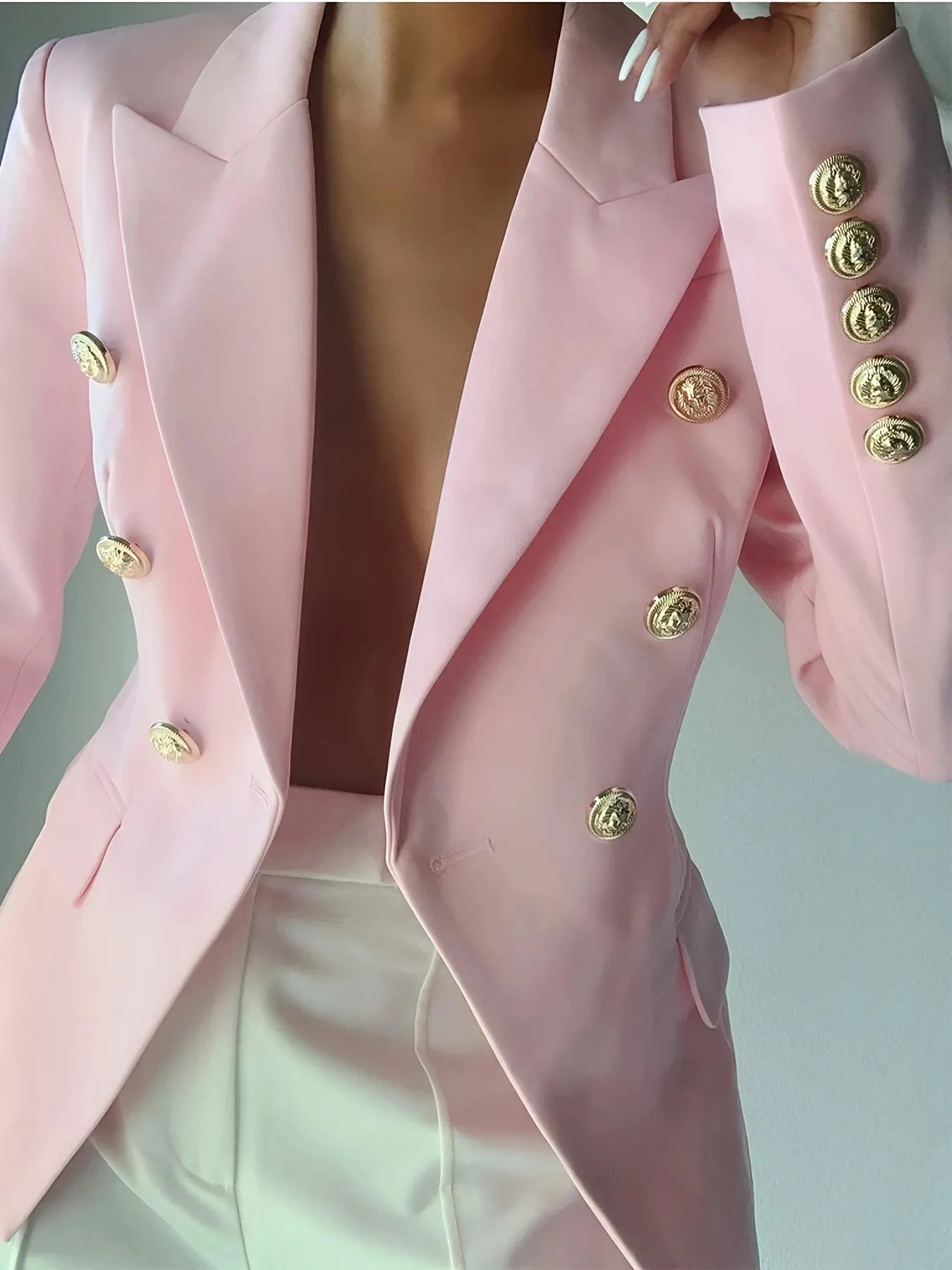 Melissa | Blazer Cuello Solapa con Botones