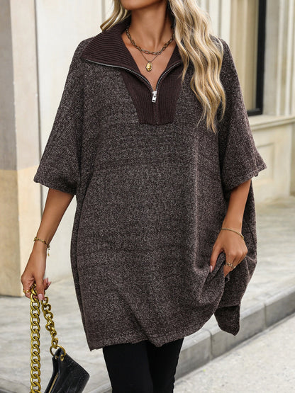 Dominica | Suéter Con Abertura Quarter Zip Half