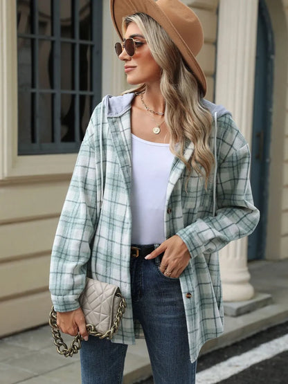 Diana | Chaqueta con Capucha - Verde Claro