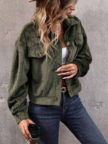 Luciana | Chaqueta con Bolsillos - Moss
