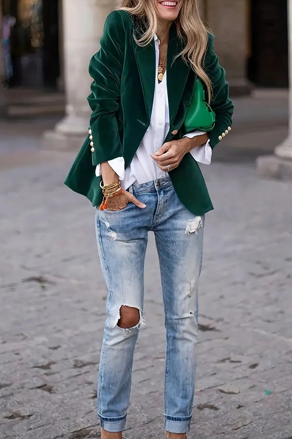Elsa | Blazer Manga Larga Un Botón
