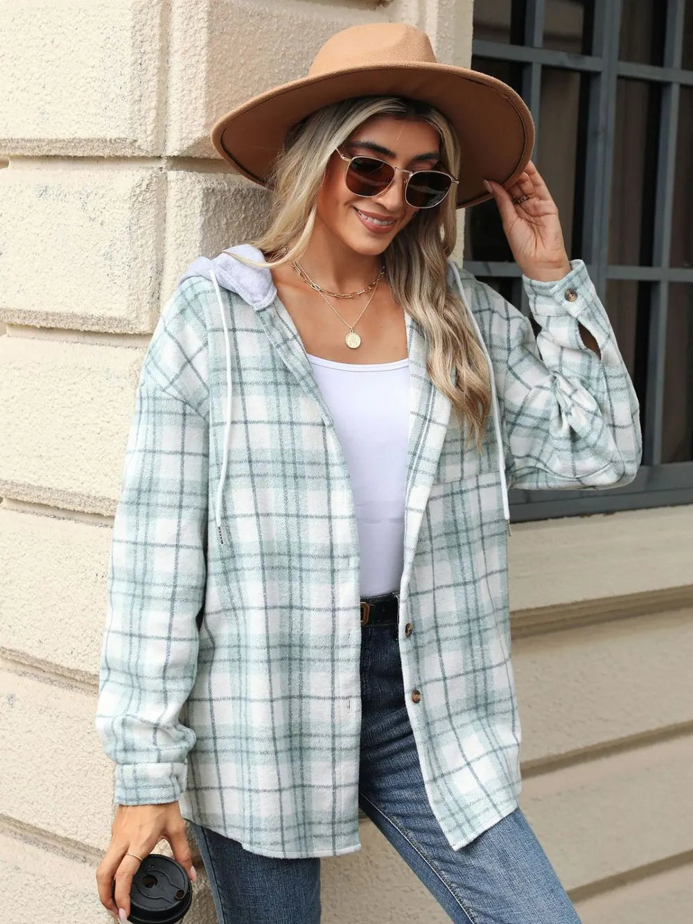Diana | Chaqueta con Capucha - Verde Claro