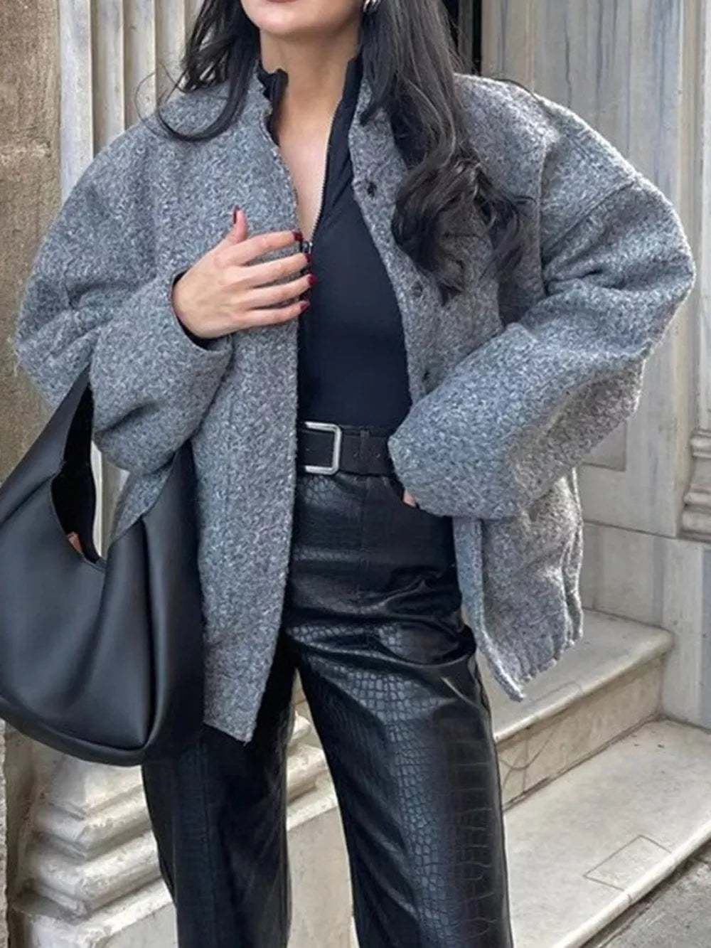 Delfina | Chaqueta Broche Moderno - Blanco