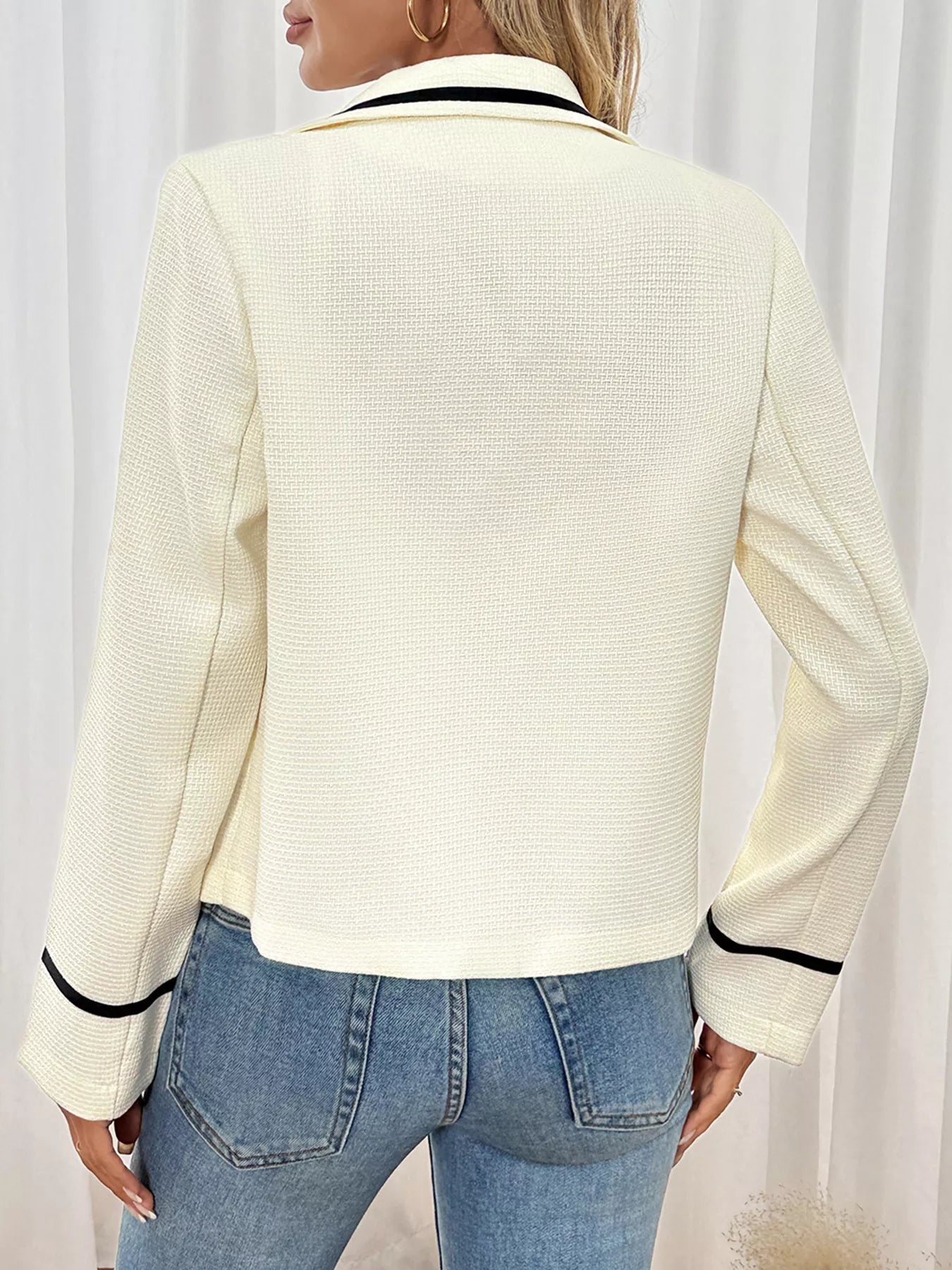 Carolina | Blazer con Ribete de Contraste