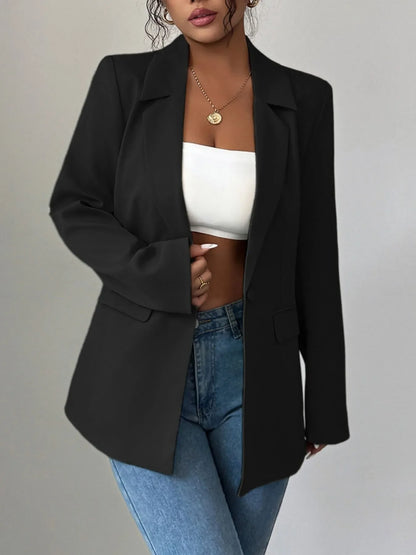 Eliza | Blazer Un Botón Cuello Solapa Premium
