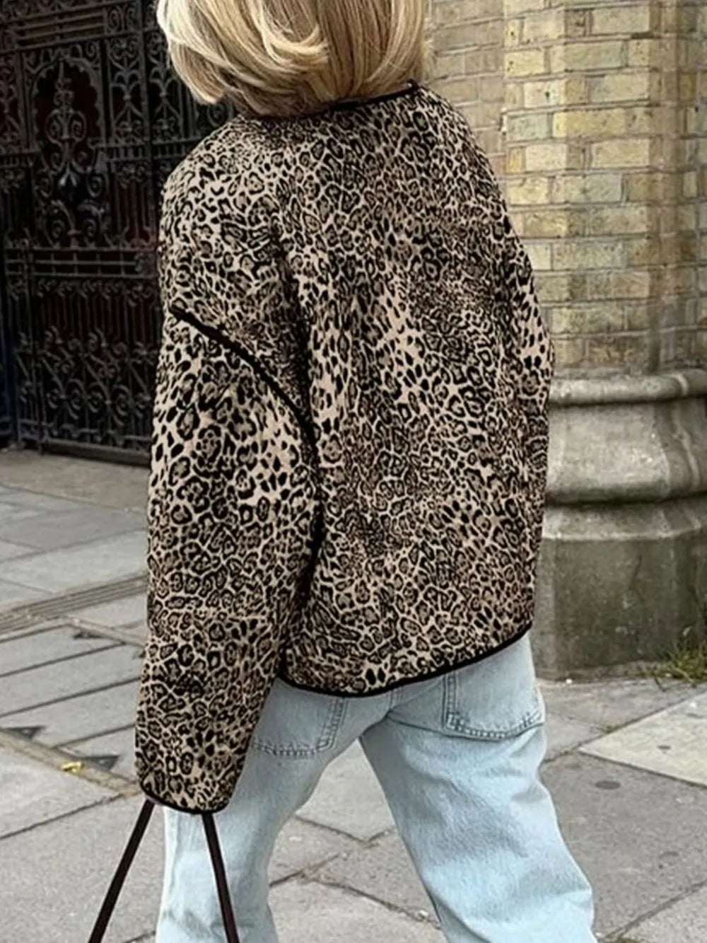 Lila | Chaqueta Print Animal - Leopardo