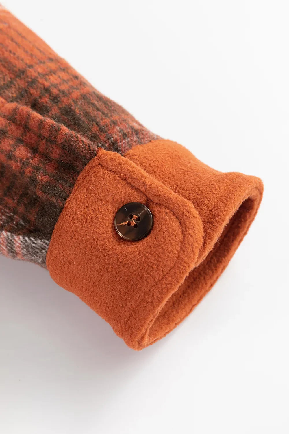 Aurora | Chaqueta Cuadros Clásica - Terracota