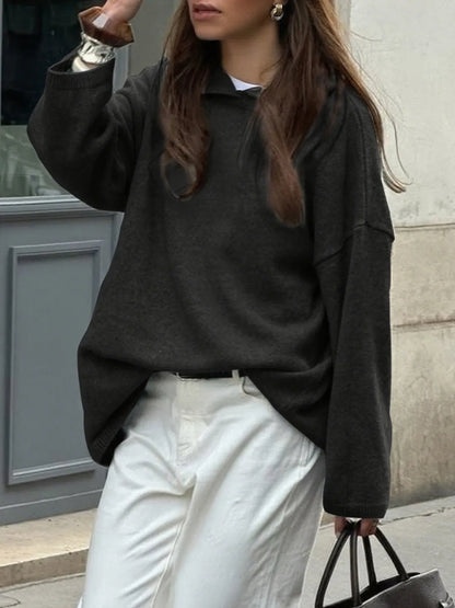 Clea | Suéter Oversize Manga Larga Con Capucha