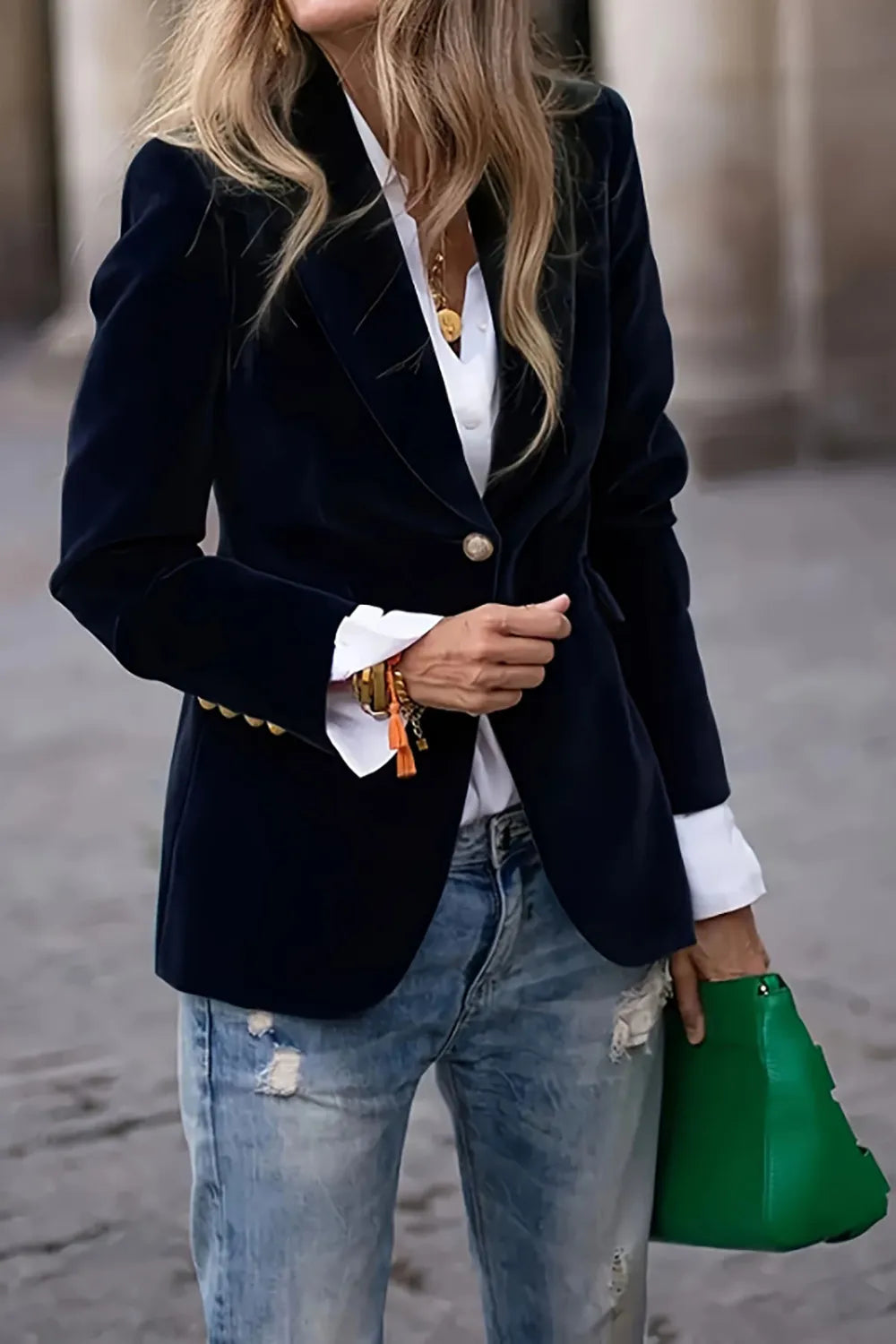 Elsa | Blazer Manga Larga Un Botón