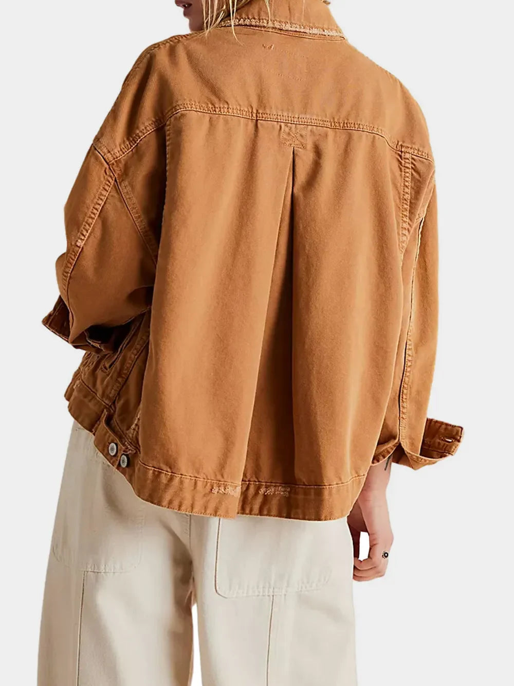 Susana | Chaqueta Denim Premium - Caramelo