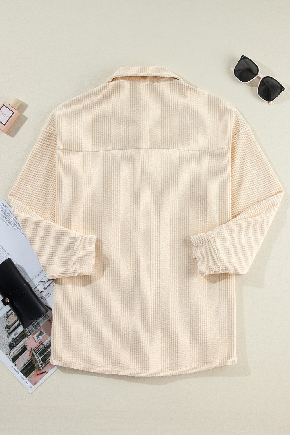 Irene | Chaqueta Hombro Caído - Beige