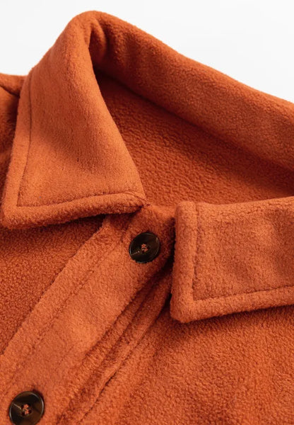 Aurora | Chaqueta Cuadros Clásica - Terracota